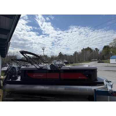 2026 Godfrey EX2086SBX Pontoon Boat - Black/Crimson